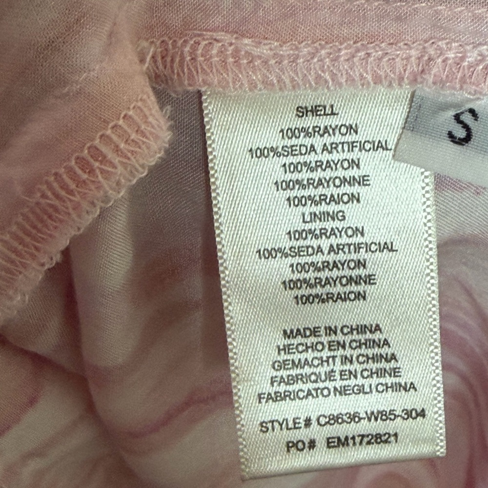 Cloth & Stone Anthropologie Cutout Mini Dress pink tie-dye/watercolor size small - Picture 14 of 15